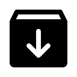 box arrow down fill icon