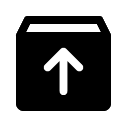 box arrow up fill icon