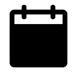 calendar blank fill icon