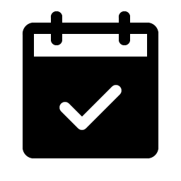 calendar check fill icon