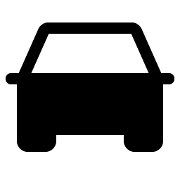 car simple fill icon