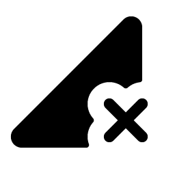 cell signal x fill icon
