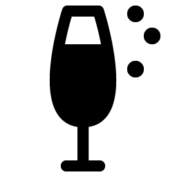 champagne fill icon