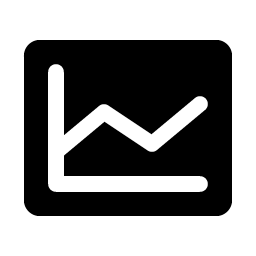 chart line fill icon