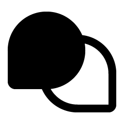 chats teardrop fill icon