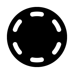 circle dashed fill icon