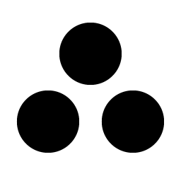 circles three fill icon