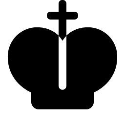 crown cross fill icon