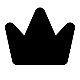 crown simple fill icon