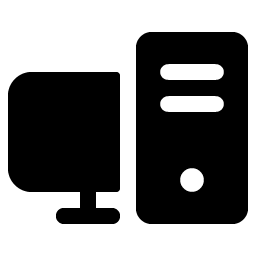 desktop tower fill icon