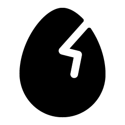 egg crack fill icon