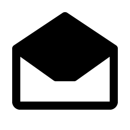 envelope simple open fill icon