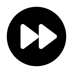 fast forward circle fill icon