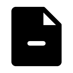 file minus fill icon