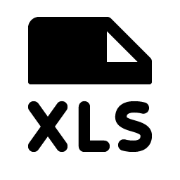 file xls fill icon
