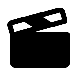 film slate fill icon