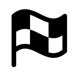 flag checkered fill icon