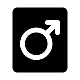 gender male fill icon