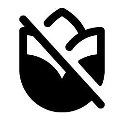 grains slash fill icon