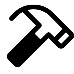 hammer fill icon