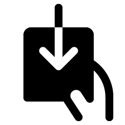 hand withdraw fill icon