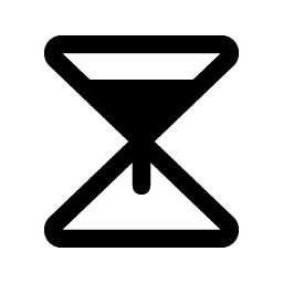 hourglass simple medium fill icon