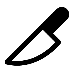 knife fill icon