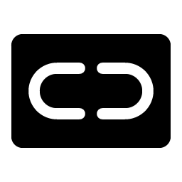 link simple horizontal break fill icon