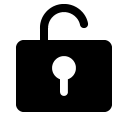 lock key open fill icon