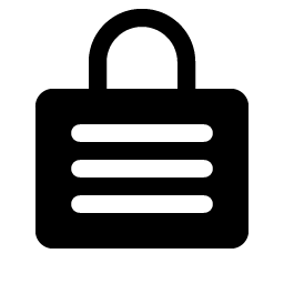 lock laminated fill icon