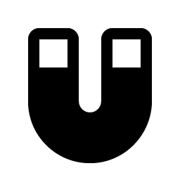 magnet straight fill icon