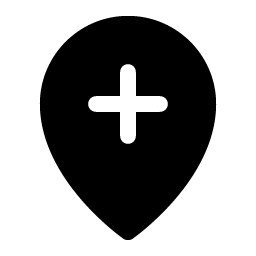 map pin plus fill icon