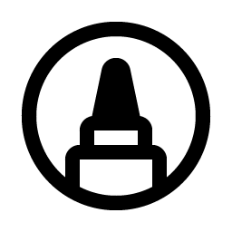 marker circle fill icon