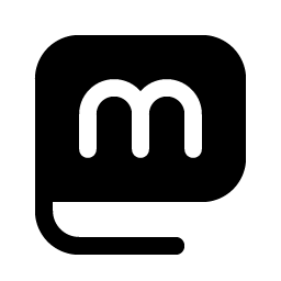 mastodon logo fill icon