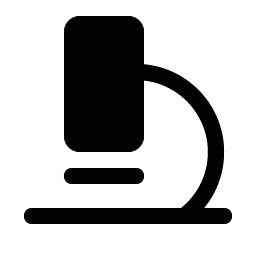 microscope fill icon