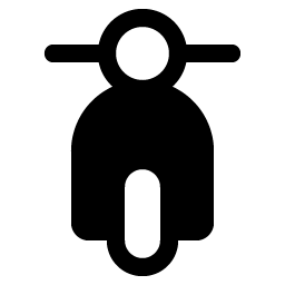 moped front fill icon