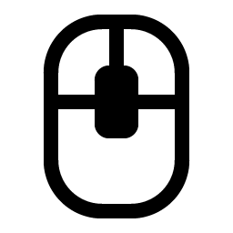 mouse middle click fill icon