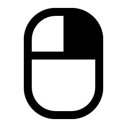 mouse right click fill icon