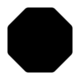 octagon fill icon