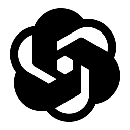open ai logo fill icon