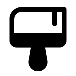 paint brush broad fill icon