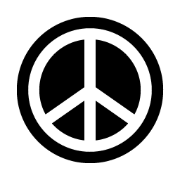 peace fill icon
