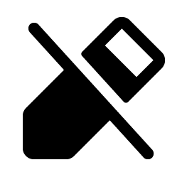 pencil simple slash fill icon