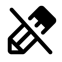 pencil slash fill icon