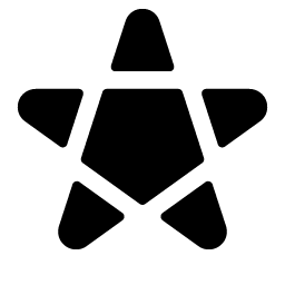 pentagram fill icon
