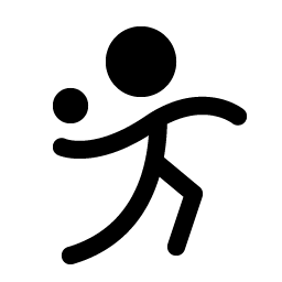 person simple throw fill icon