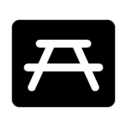 picnic table fill icon
