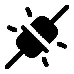 plugs connected fill icon