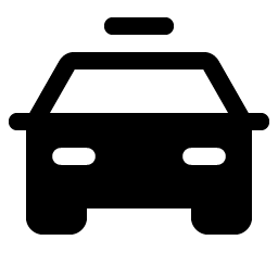 police car fill icon