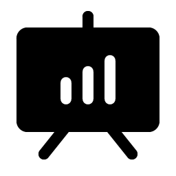 presentation chart fill icon